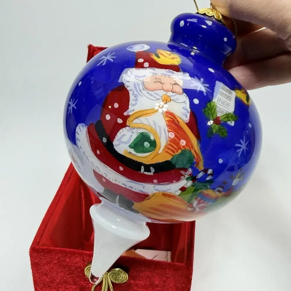 Pier 1 Li Bien Blown Glass Top Shaped Ornament 6